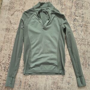 Sweaty Betty Sage Green Long Sleeve Top